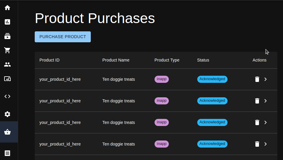 iap.dev Console Preview